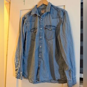 Levi's Vintage Y2K Light Blue Button-Up Shirt